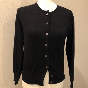 vintage 90s black sparkly cardigan - XS